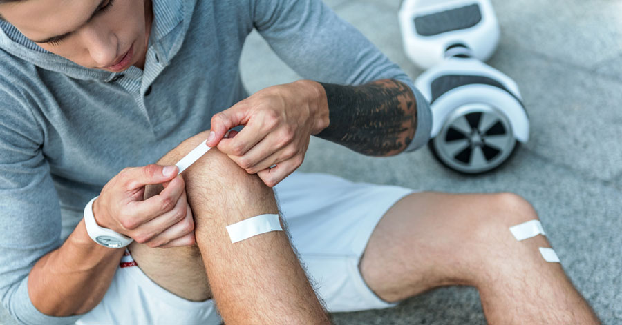 accident with hoverboard