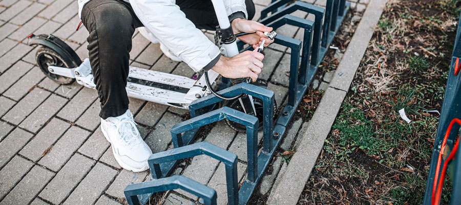 anti-theft electric scooter