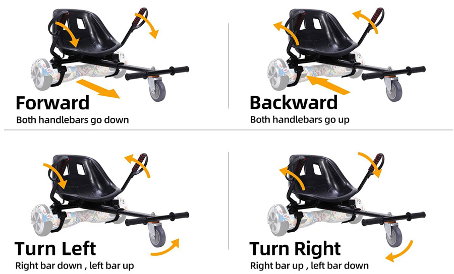 Using hoverboard cart